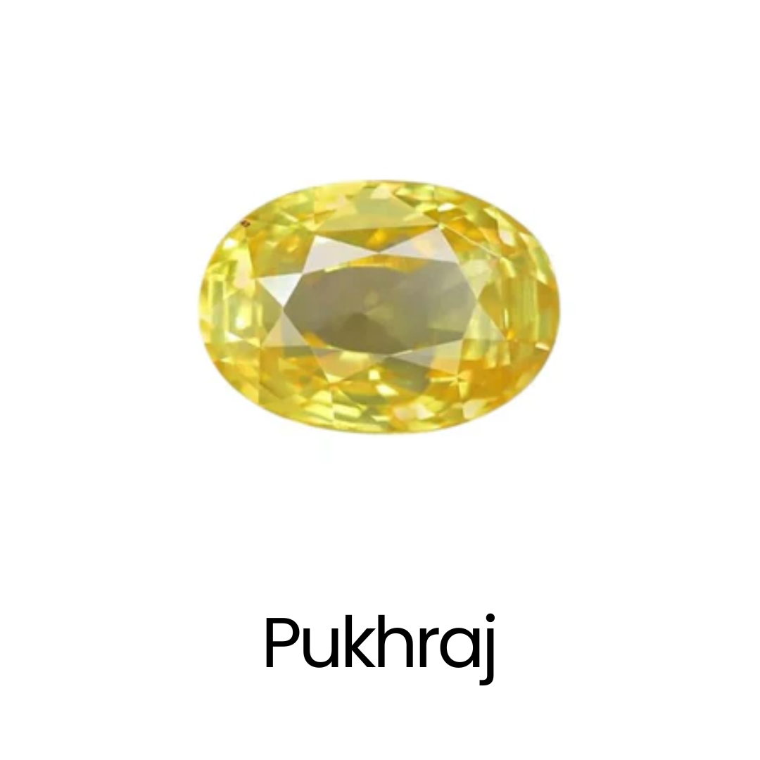 Natural Yellow Sapphire Pukhraj gemstone certified for Jupiter benefits Kolkata